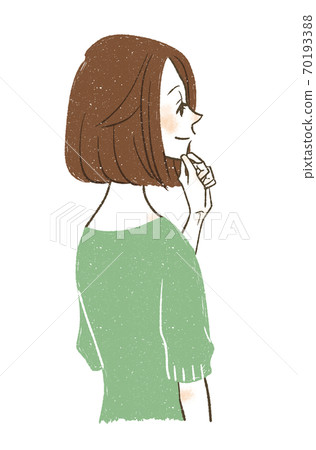 一個女人帶著微笑 一個女人帶著微笑 70193388