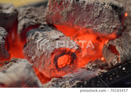Charcoal fire 70193457