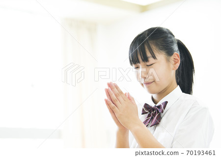 Gassho high school girl junior high school girl 70193461
