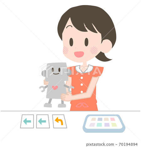 做機器人編程的女孩 70194894