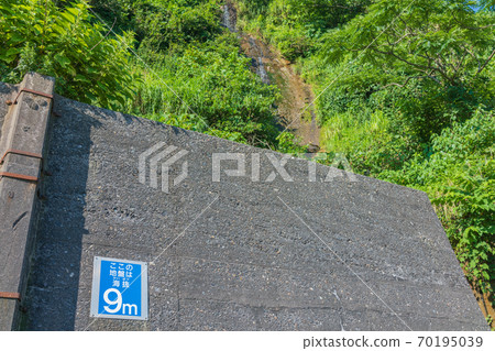 9m above sea level [Kubiki Bicycle Road] 70195039