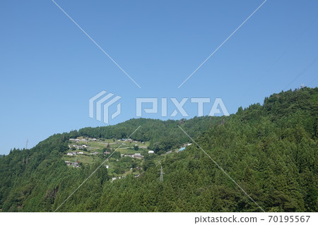 Sky village in Ochiai district, Higashi-Iya village, Miyoshi city, Tokushima prefecture 70195567
