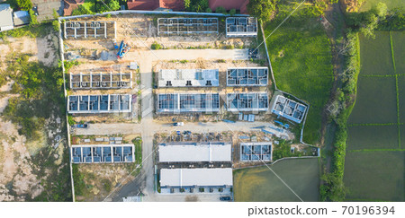 Aerial view of housing subdivision or housing development. Aerial view of housing subdivision or housing development. 70196394