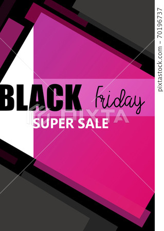 Black friday super sale banner illustration design 70196737