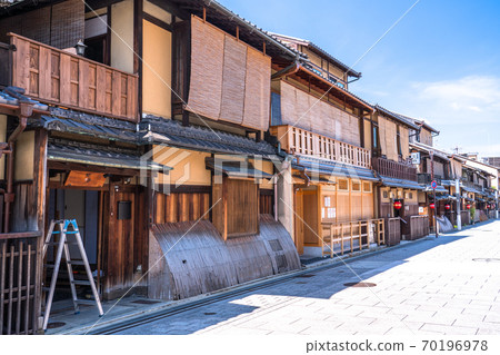 京都府 G園 花見小路 照片素材 圖片 圖庫