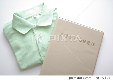 Care worker registration card and uniform polo shirt 70197174