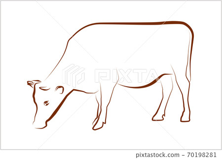 cow line art