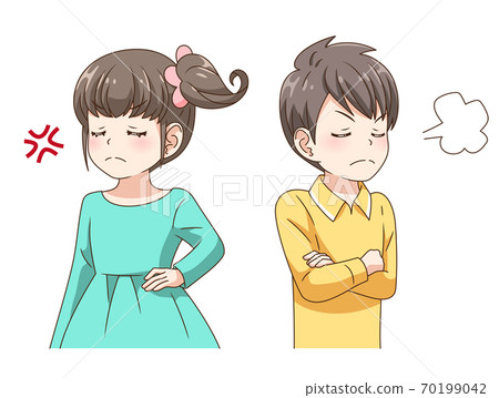 兩個孩子吵架 70199042