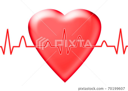 hard and cardiogram waveform hard and cardiogram waveform 70199607