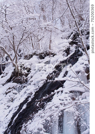 青森仲冬奧入瀨峽雪景凍瀑布（2月） 70200369