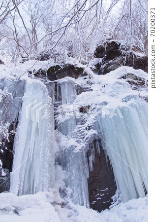 Snowscape of Aomori / Oirase Gorge --Frozen Waterfall (February) 70200371