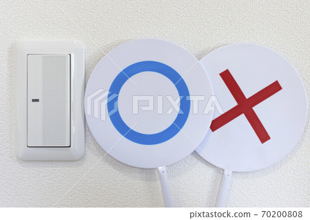 Lighting switch and Marubatsu plate 70200808