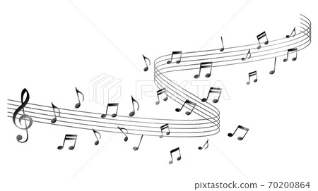 跳舞五行符號（波形）的圖像插圖 70200864