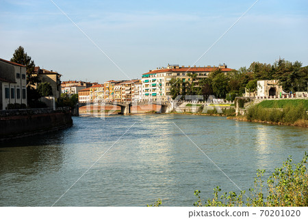 River Adige in Verona downtown - Veneto Italy 70201020