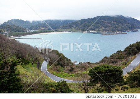 Shiratsuru beach covered with rain clouds Shiratsuru beach covered with rain clouds 70201038