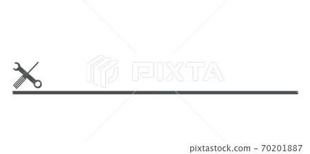 Wrench and driver image Heading Heading ruled line 70201887