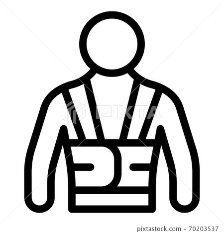 Bandage belt icon, outline style Bandage belt icon, outline style 70203537