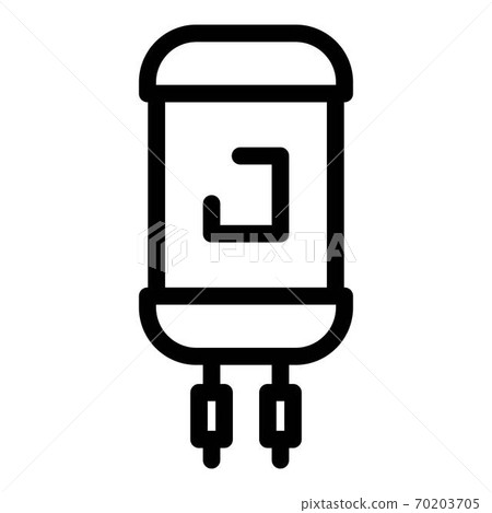 Energy capacitor icon, outline style 70203705