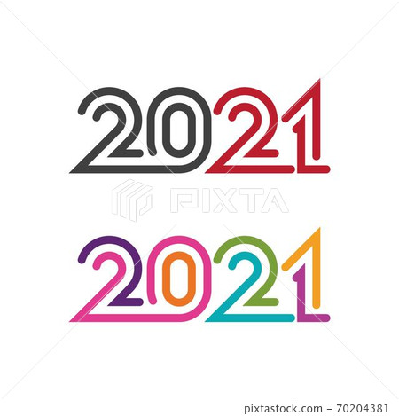 2021 new year icon vector illustration 2021 new year icon vector illustration 70204381