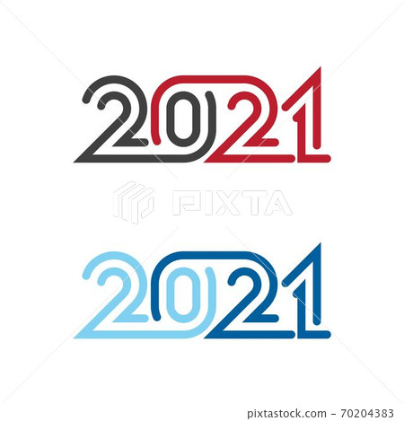 2021 new year icon vector illustration 70204383