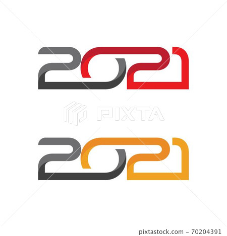 2021 new year icon vector illustration 70204391