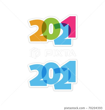 2021 new year icon vector illustration 2021 new year icon vector illustration 70204393