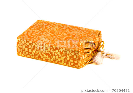 indian silk sack for tea isolated on white 70204451