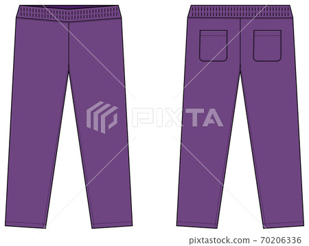 長褲球衣運動服訓練褲模板插圖/紫色 70206336