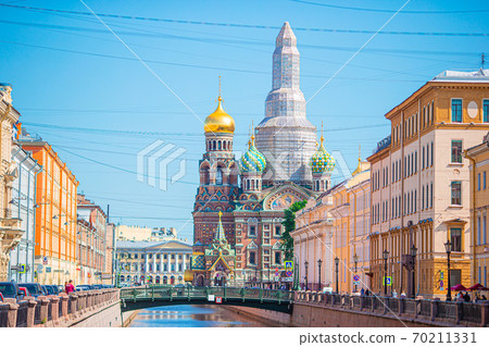 Church of the savior on spilled blood or Cathedral of the Resurrection of Christ. 70211331