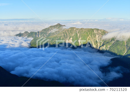 Morning of Kasagatake in the Northern Alps Morning of Kasagatake in the Northern Alps 70211520