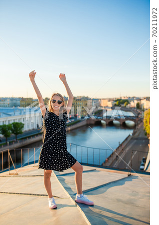 Cute girl in Sankt Petersburg in Russia 70211972