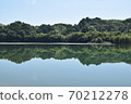 Mountain reflected in the river 70212278