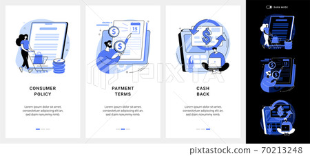 Customer loyalty mobile app UI kit. Customer loyalty mobile app UI kit. 70213248