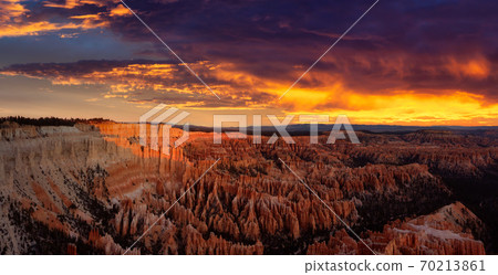 Aerial panoramic view of the beautiful American Canyon Landscape Aerial panoramic view of the beautiful American Canyon Landscape 70213861
