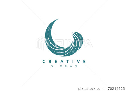 Vector design leaf various abstract shape.... - Stock Illustration ...
