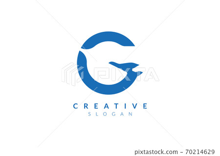 Design vector illustration of a combined form of the letter G and the plane. Minimalist and simple logo, flat style, modern icon and symbol. Design vector illustration of a combined form of the letter G and the plane. Minimalist and simple logo, flat style, modern icon and symbol. 70214629
