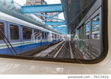 Taiwan MRT Train Taipei MRT Wenhu Line Wenshan Neihu Line Muzha Zoo Taiwan MRT Train Taipei MRT Wenhu Line Wenshan Neihu Line Muzha Zoo 70215629