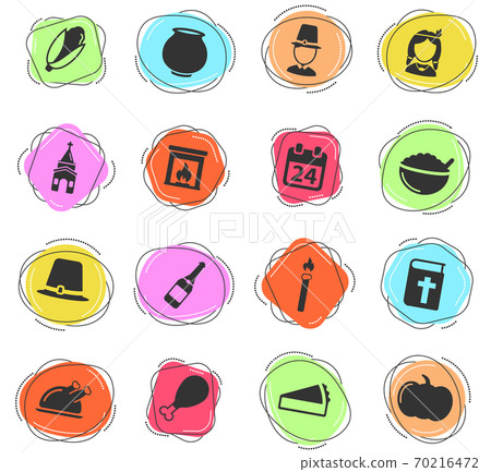 Thanksgiving simply icons 70216472