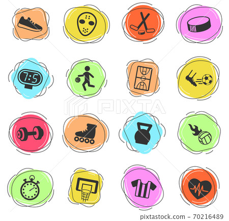 sport icon set 70216489