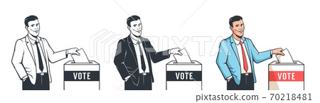 Voting Day in the Presidential Election poster 70218481
