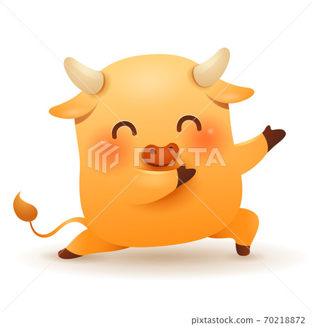 Cute little Ox. - Stock Illustration [70218872] - PIXTA