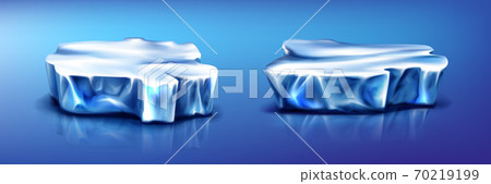 Ice floes iceberg pieces, glacier on frozen water Ice floes iceberg pieces, glacier on frozen water 70219199