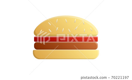 burger on a white background, vector illustration burger on a white background, vector illustration 70221197