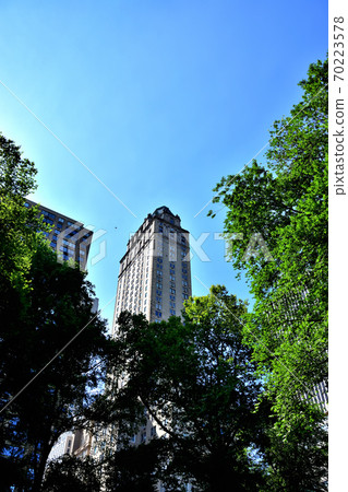 Manhattan Building scenery seen from Central Park Manhattan Building scenery seen from Central Park 70223578