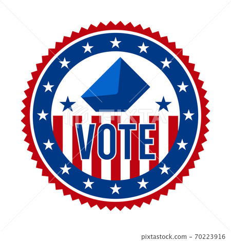 2020 Presidential Election Vote Badge - United States of America. USA Patriotic Stars and Stripes. American Democratic / Republican Support Pin, Emblem, Stamp or Button. November 3 2020 Presidential Election Vote Badge - United States of America. USA Patriotic Stars and Stripes. American Democratic / Republican Support Pin, Emblem, Stamp or Button. November 3 70223916