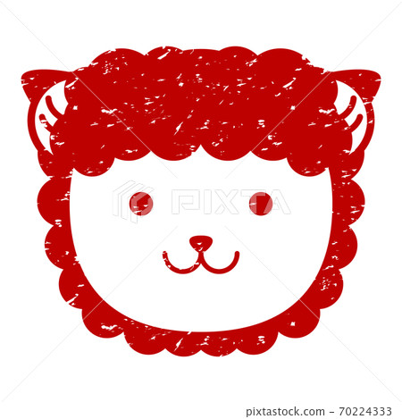 Stamp stamp sheep sheep sheep not animal face zodiac icon grunge red Stamp stamp sheep sheep sheep not animal face zodiac icon grunge red 70224333