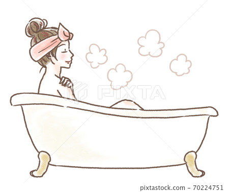 Relax in the bath 70224751