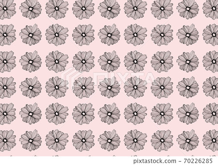 Line floral pattern Line floral pattern 70226285