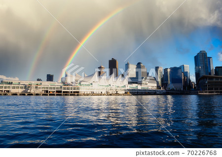 Canada Place and commercial buildings in Downtown Vancouver Canada Place and commercial buildings in Downtown Vancouver 70226768