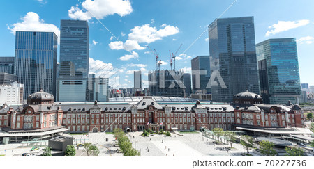 (Tokyo-Landscape Panorama) Tokyo Station 3 under the blue sky 70227736